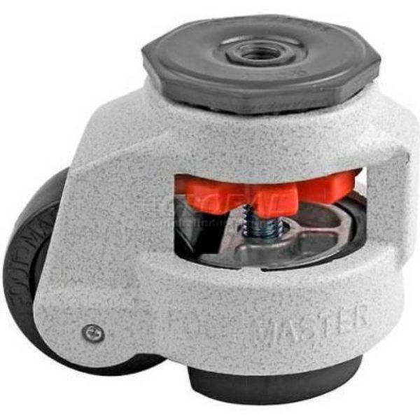 Casters Wheels & Industrial Handling Foot Master Swivel Stem Manual Leveling Caster - 1100 Lb. - 63mm Dia. Nylon Wheel GD-80S-1/2